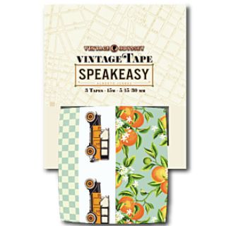 «SPEAKEASY» Set de 3 Whashi Tape Vintage Odyssey
