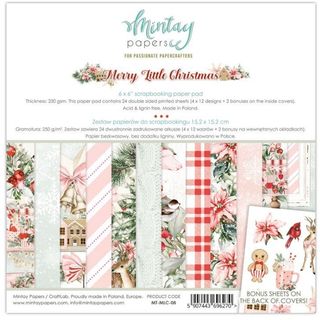 PAD 6X6″ MERRY LITTLE CRISTMAS de Mintay Papers
